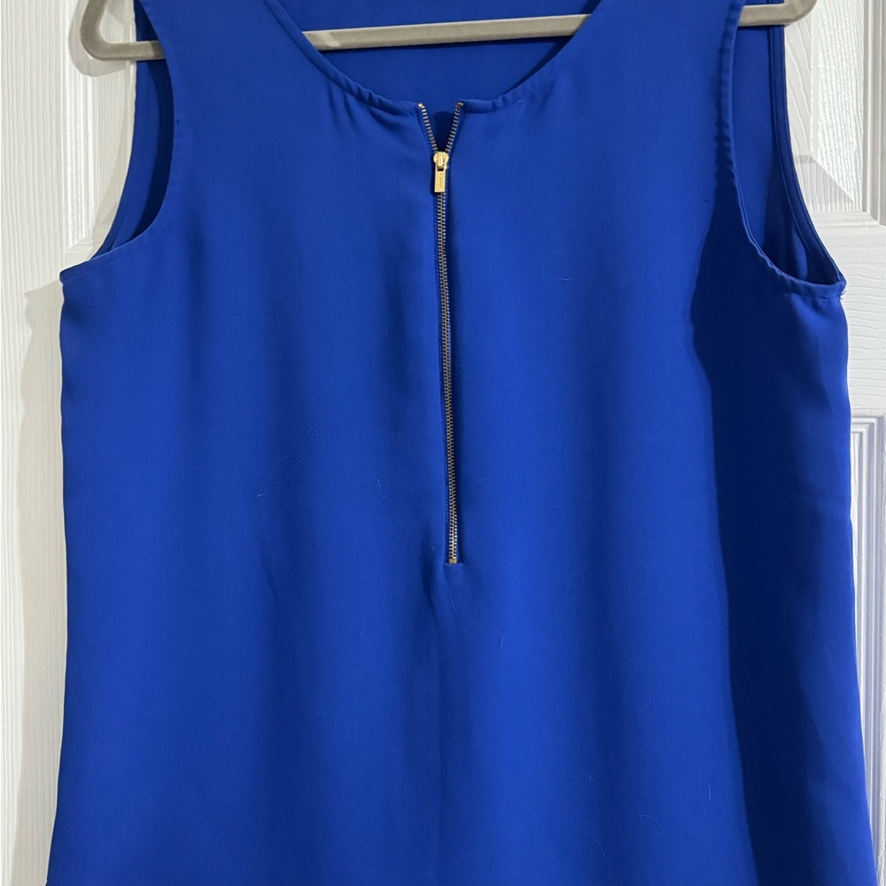 Calvin Klein Royal Blue Sleeveless Blouse